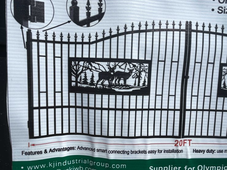 #2880-•-2026-unused-metal-farm-driveway-gate-image-6