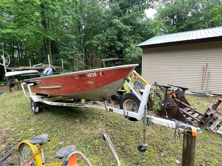 #6137-•-1981-lowe-line-boat-with-1999-shorelander-boat-trailer-(sells-bill-of-sale)-image-2