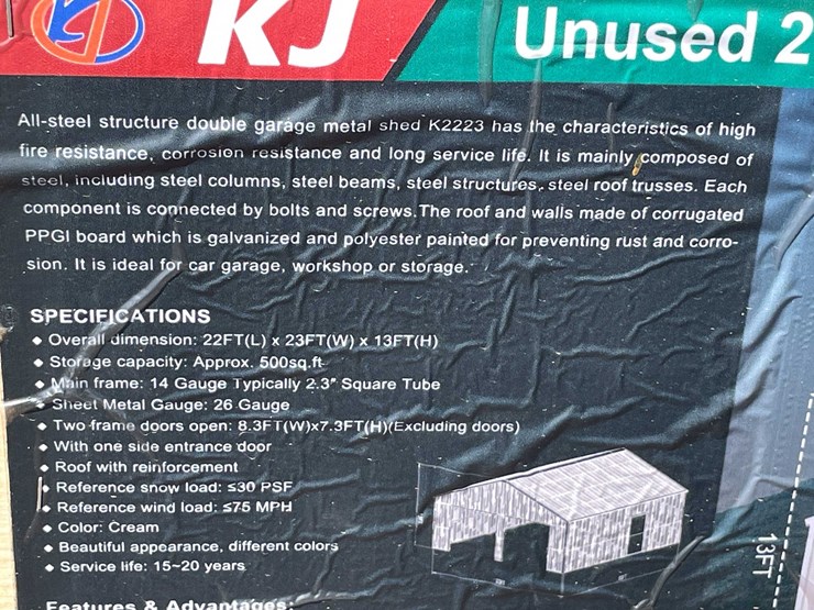 #2897-•-2026-unused-23'-x-22'-double-garage-metal-shed-image-8