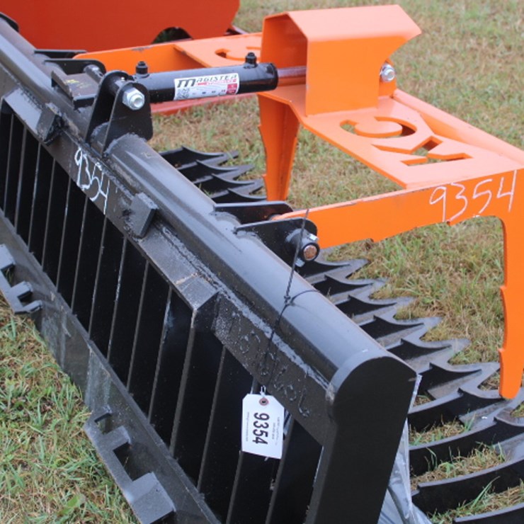 #9354 • 76 in single cylinder skeleton grapple bucket