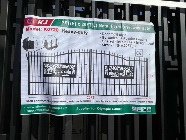 #2871-•-2026-unused-metal-farm-driveway-gate-image-1