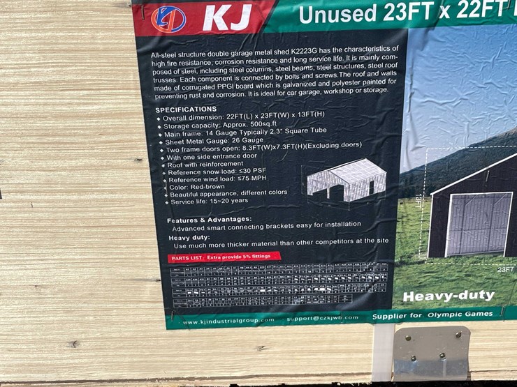 #2898-•-2026-unused-23'-x-22'-double-garage-metal-shed-image-6