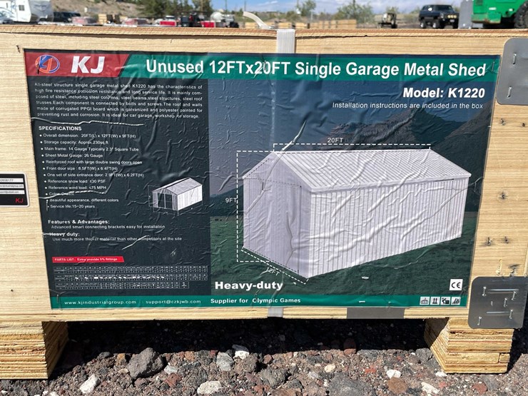 #2894-•-2026-unused-12'-x-20'-single-garage-metal-shed-image-2