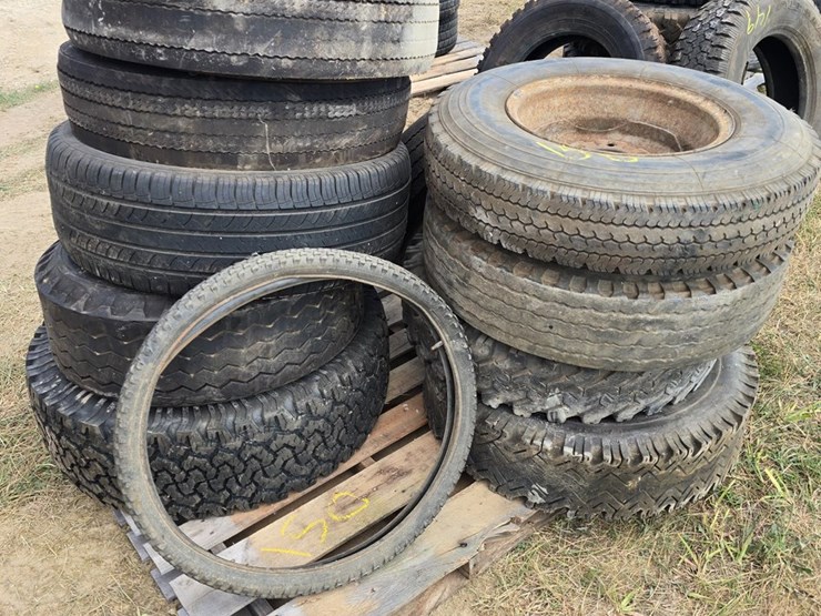 #150-•-palette-of-various-tires-some-with-rims-image-2