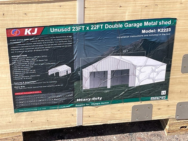 #2897-•-2026-unused-23'-x-22'-double-garage-metal-shed-image-2