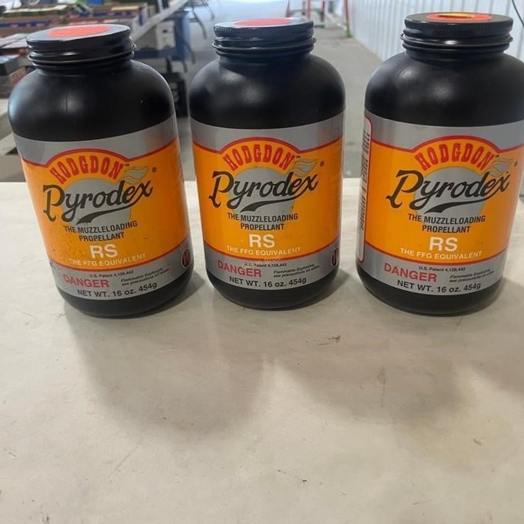 (3) 1lb Hodgdon Pyrodex Muzzleloader Powder