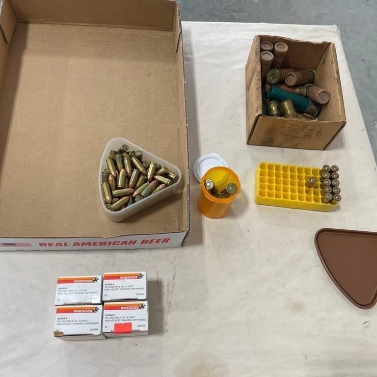 22LR, loose shotgun, 9mm & other Ammo