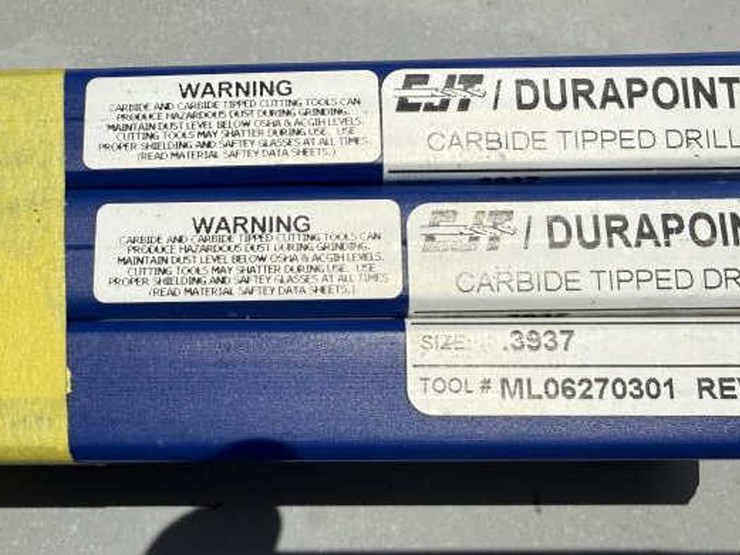 #193-•-(6)-carbide-tip-drill-bits--10"-x-0.3937"-diameter-image-2