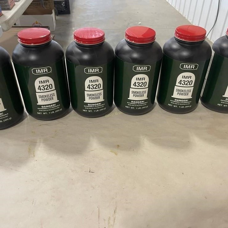 (6) 1lb IMR 4320 Smokeless Gun Powder