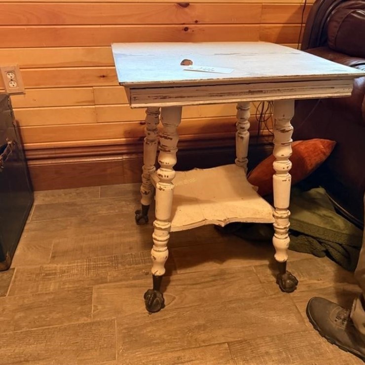 Glass Ball Claw Foot Table