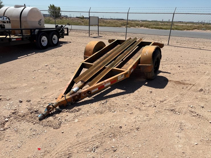 shopbuilt-10’-x-50”-s/a-bumper-pull-tool-transport-trailer-image-1