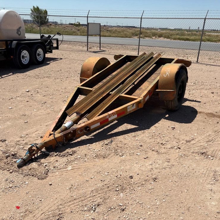 SHOPBUILT 10’ x 50” s/a bumper pull tool transport trailer