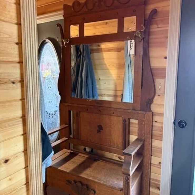 Hall Tree Bench w/mirror