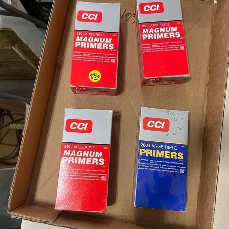 950 +/- CCI Large Rifle Primers