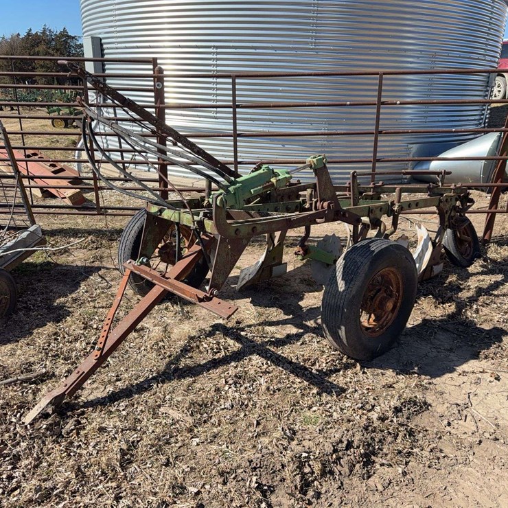 John Deere No. 55 A-B-H Pull Type Three Bottom Plow