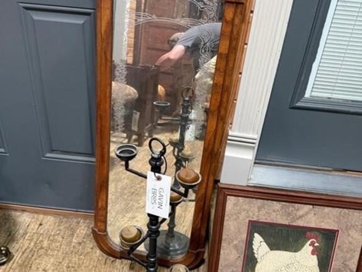 mirror,-candle-holder-&-hen-picture-image-4