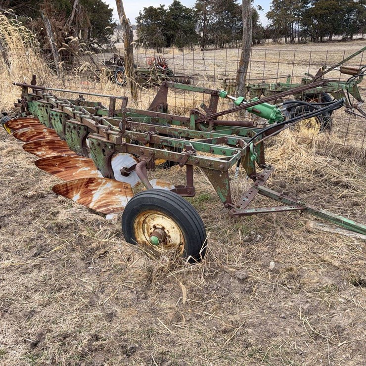 John Deere Pull Type Five Bottom Plow