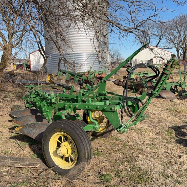 John Deere No. 55 A-B-H Pull Type Three Bottom Plow