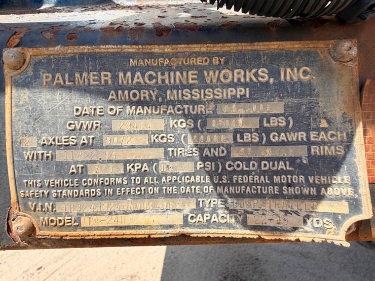 #24159-•-2006-25ft-palmer-machine-works-end-dump-trailer-image-54