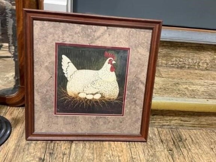 mirror,-candle-holder-&-hen-picture-image-2