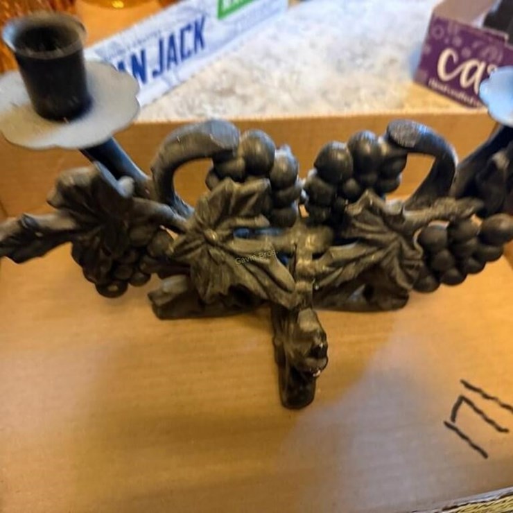 Cast Iron Candle Holder