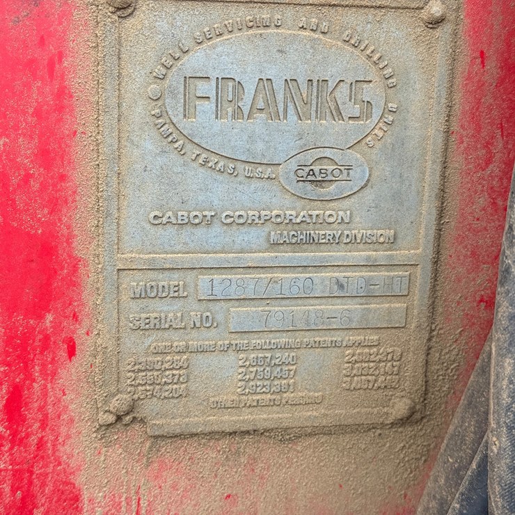 1979 FRANKS EXPLORER III 1287/160 DTD-HT 96’-215K 4-AXLE WELL SERVICE WORKOVER RIG