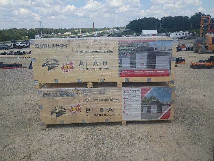 #l77-006-•-sdlanch-42'x30'-triple-garage-metal-shed-image-3
