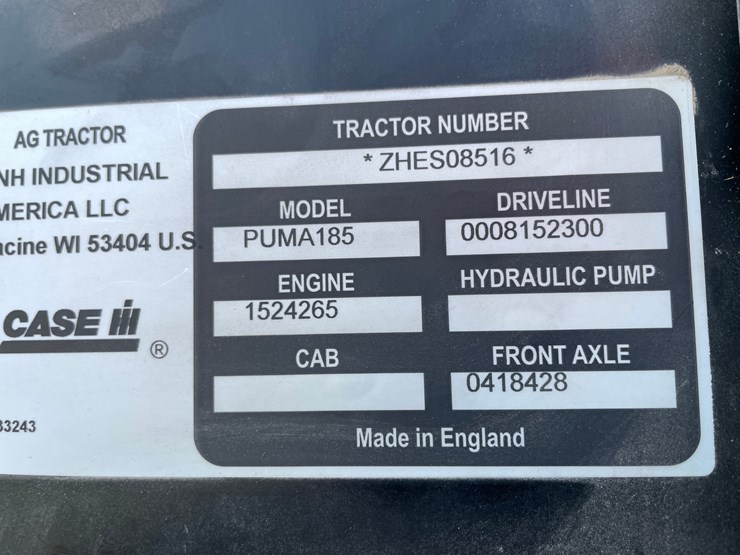 #1254-•-case-ih-185-puma-tractor-(second-owner)-image-48