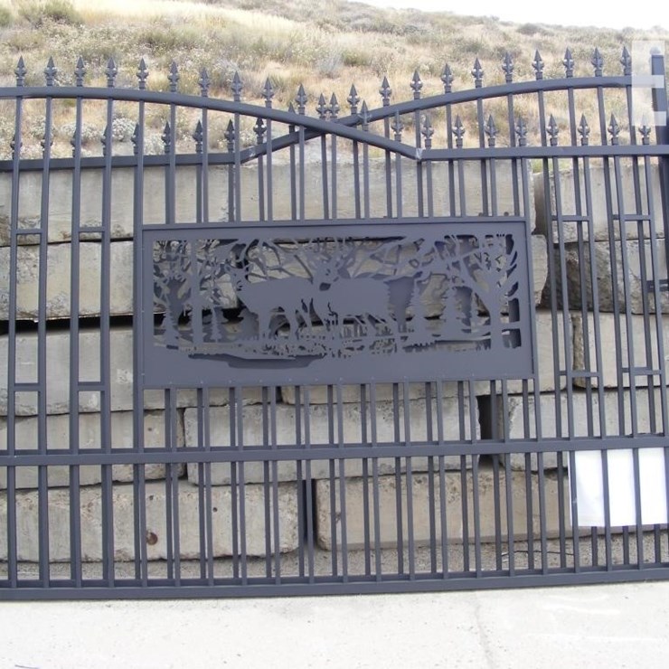 7' X 20' BI-PARTING DRIVEWAY FARM GATE