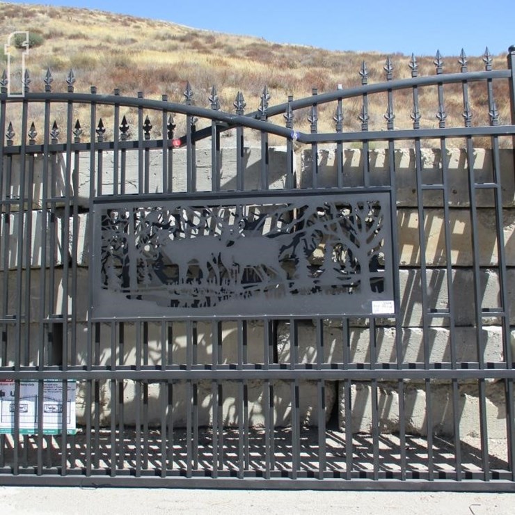7' X 20' BI-PARTING DRIVEWAY FARM GATE