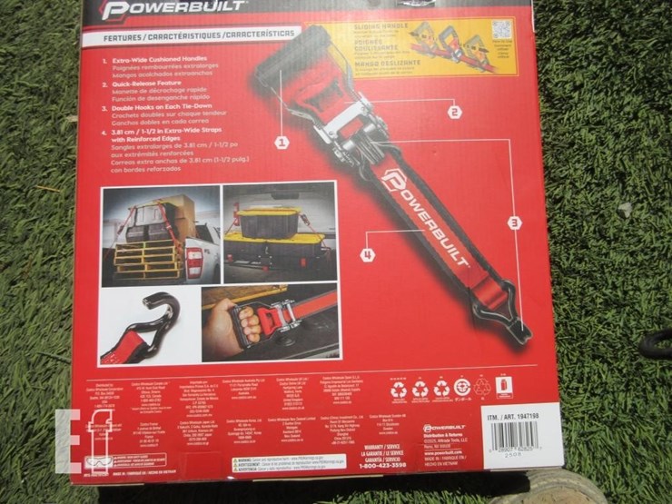 (4)-new-16'-x-1.5"-powerbuilt-ratchet-straps-image-2