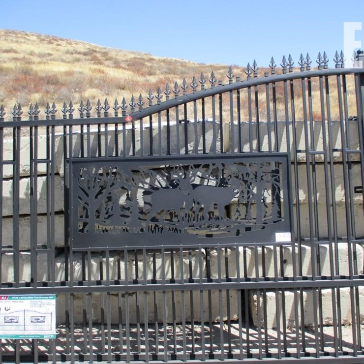 7' X 20' BI-PARTING DRIVEWAY FARM GATE
