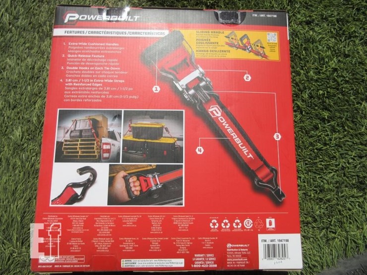 (4)-new-16'-x-1.5"-powerbuilt-ratchet-straps-image-2