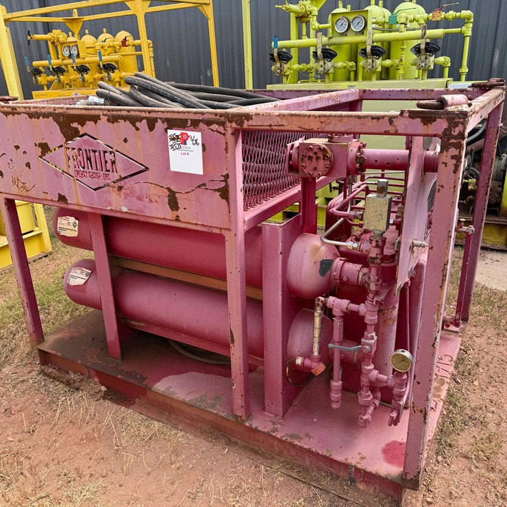 MEYER HORIZONTAL 3K WP DIESEL POWERED 3-STATION ACCUMULATOR CLOSING UNIT, SKIDDED