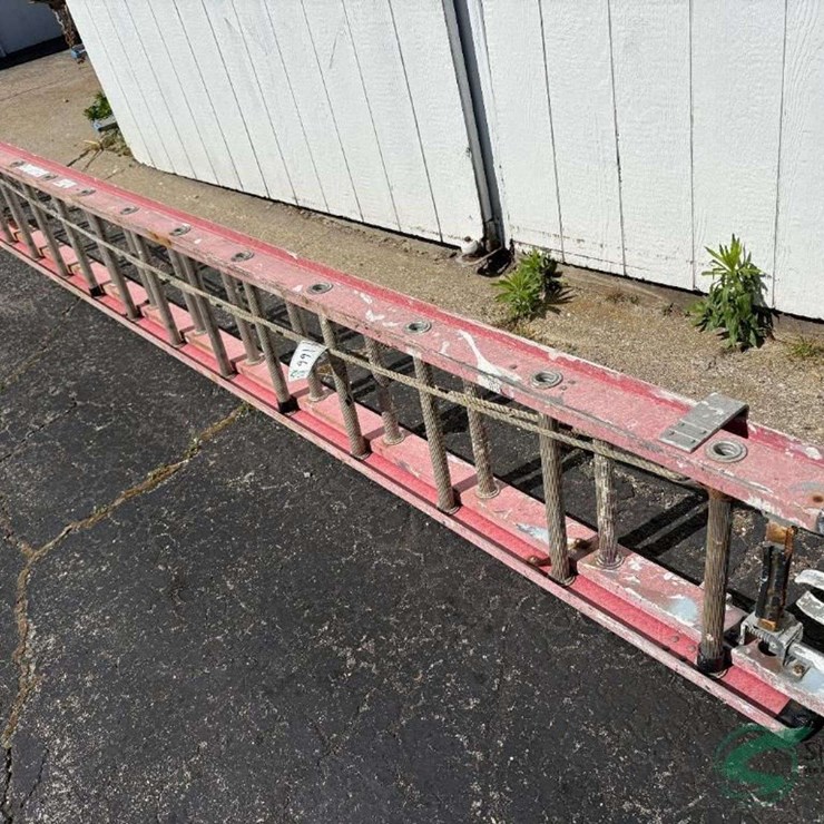 Fiberglass extension ladder, 24 ft.