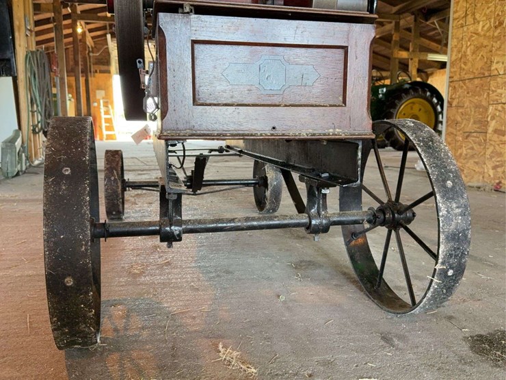 "rare"-stover-john-deere-plow-company-4-horse-hit-and-miss-engine-and-cart-image-39