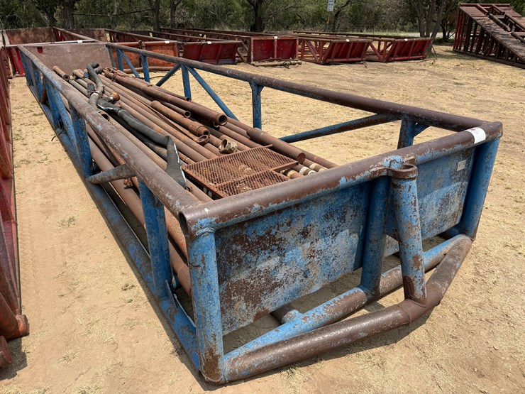 40’l-x-8’w-x-3’h-skidded-pipe-tub-w/-drill-pipe-image-2