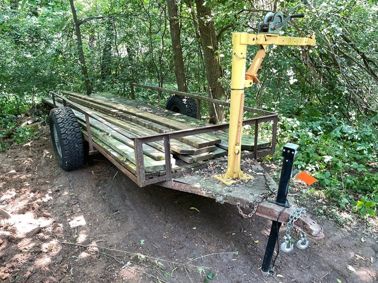 #7004-•-2007-homemade-trailer-with-boom-(sells-bill-of-sale)-image-2
