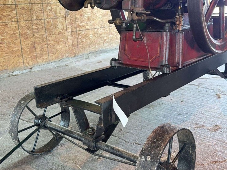 "rare"-stover-john-deere-plow-company-4-horse-hit-and-miss-engine-and-cart-image-40