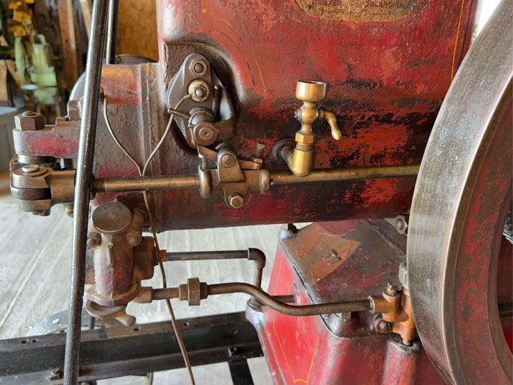 "rare"-stover-john-deere-plow-company-4-horse-hit-and-miss-engine-and-cart-image-29