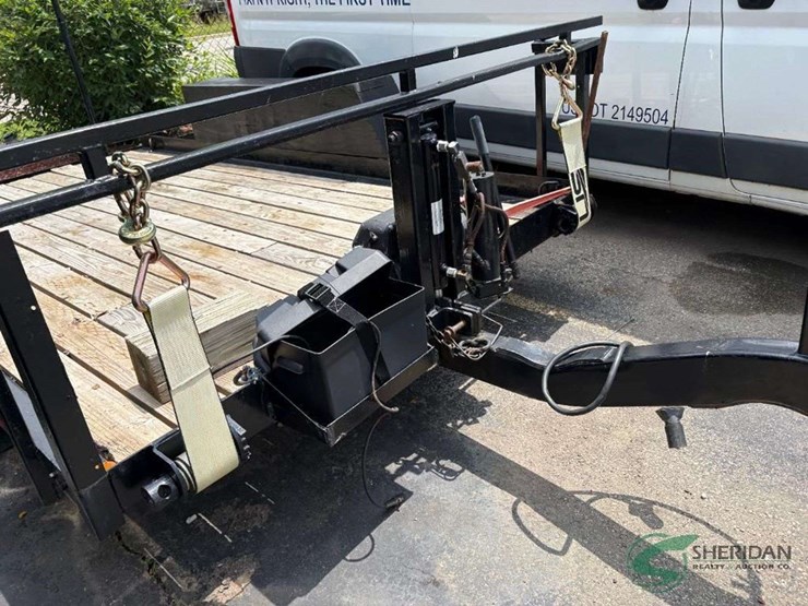 14-ft-tandem-axle-trailer,-low-profile,-with-winch,-weighs-less-than-2500#-image-3