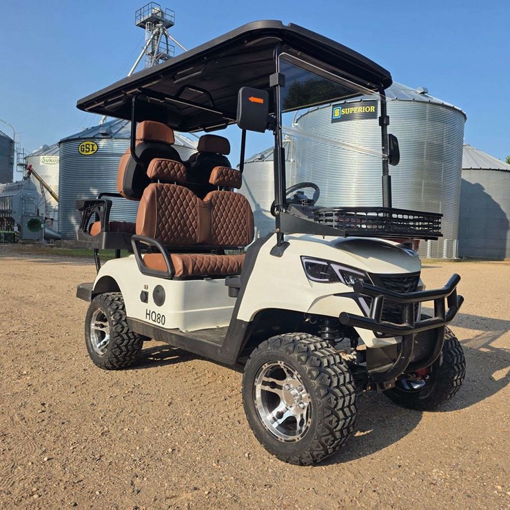 SDLG80 Electric Golf Cart, 1.3 Miles (Will Go Up), 60V Motor, 4-Passenger, Approx Battery Range: 50