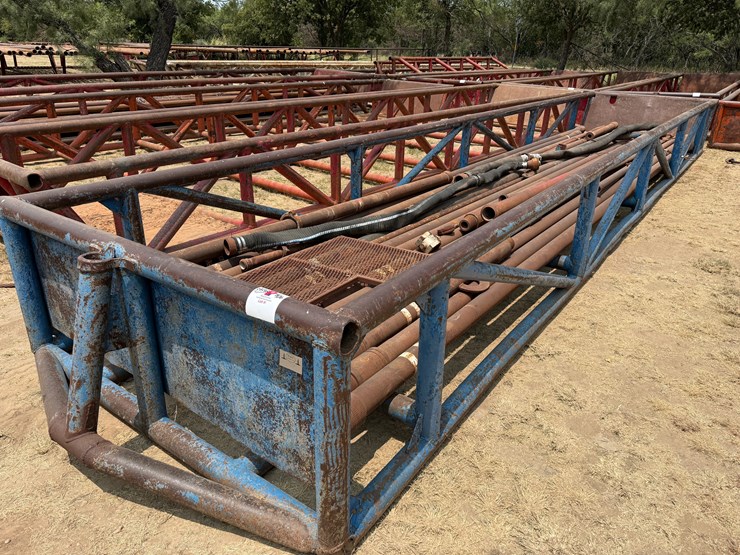 40’l-x-8’w-x-3’h-skidded-pipe-tub-w/-drill-pipe-image-1