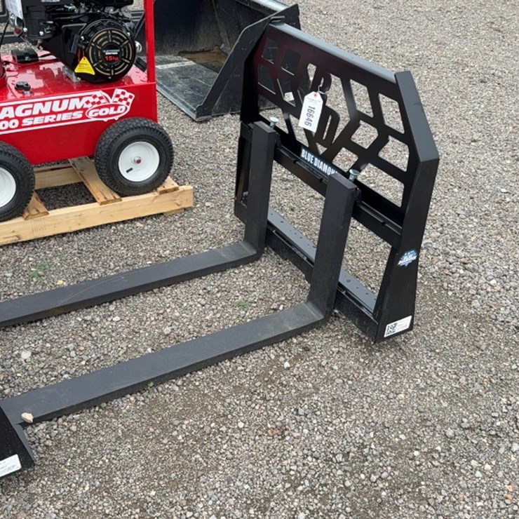 #2071 • BLUE DIAMOND 48" MINI SKID STEER PALLET FORKS