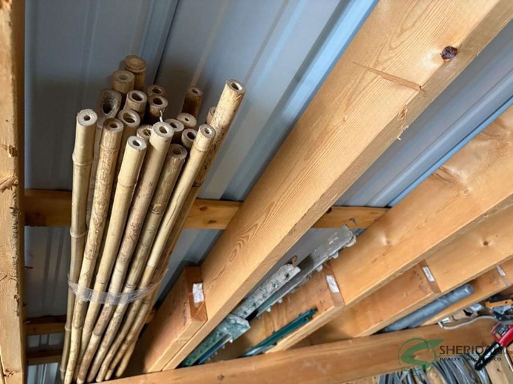 contents-of-rafters---paddles,-ramps,-snow-fence,-bamboo-rods-and-misc.-image-6