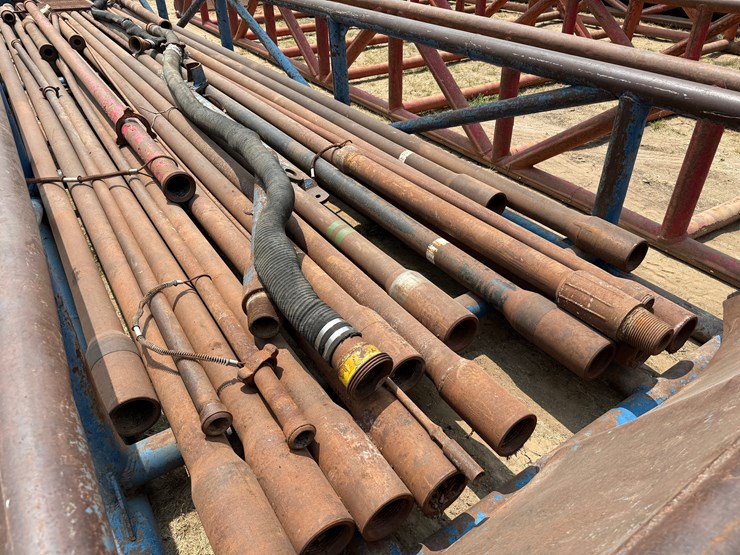 40’l-x-8’w-x-3’h-skidded-pipe-tub-w/-drill-pipe-image-5