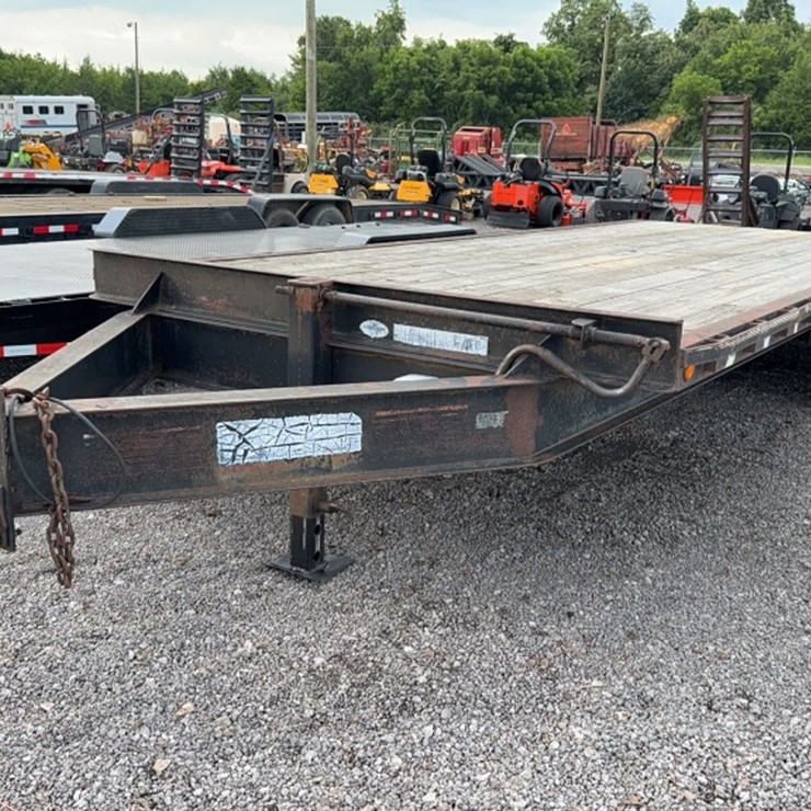 #3058 • 25' BUMPER PULL FLATBED TRAILER