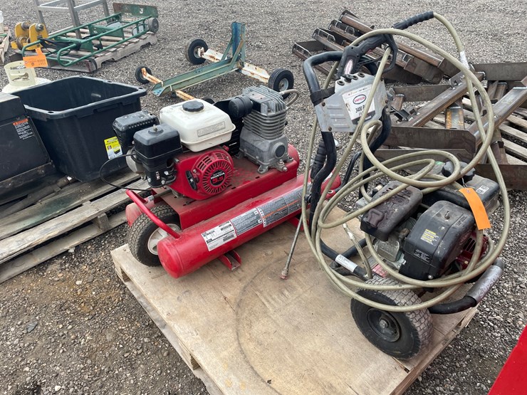 #4566-•-porter-cable-pontoon-air-compressor-and-simpson-pressure-washer-image-1