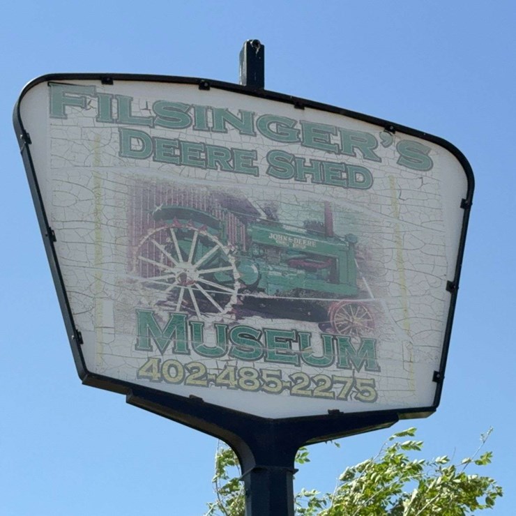 Custom Made Filsinger Sign on Sinclair Pole