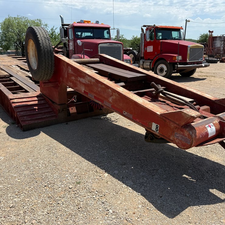 1982 AZTEC 50’ X 108” 4-AXLE MECH RGN LOWBOY TRAILER